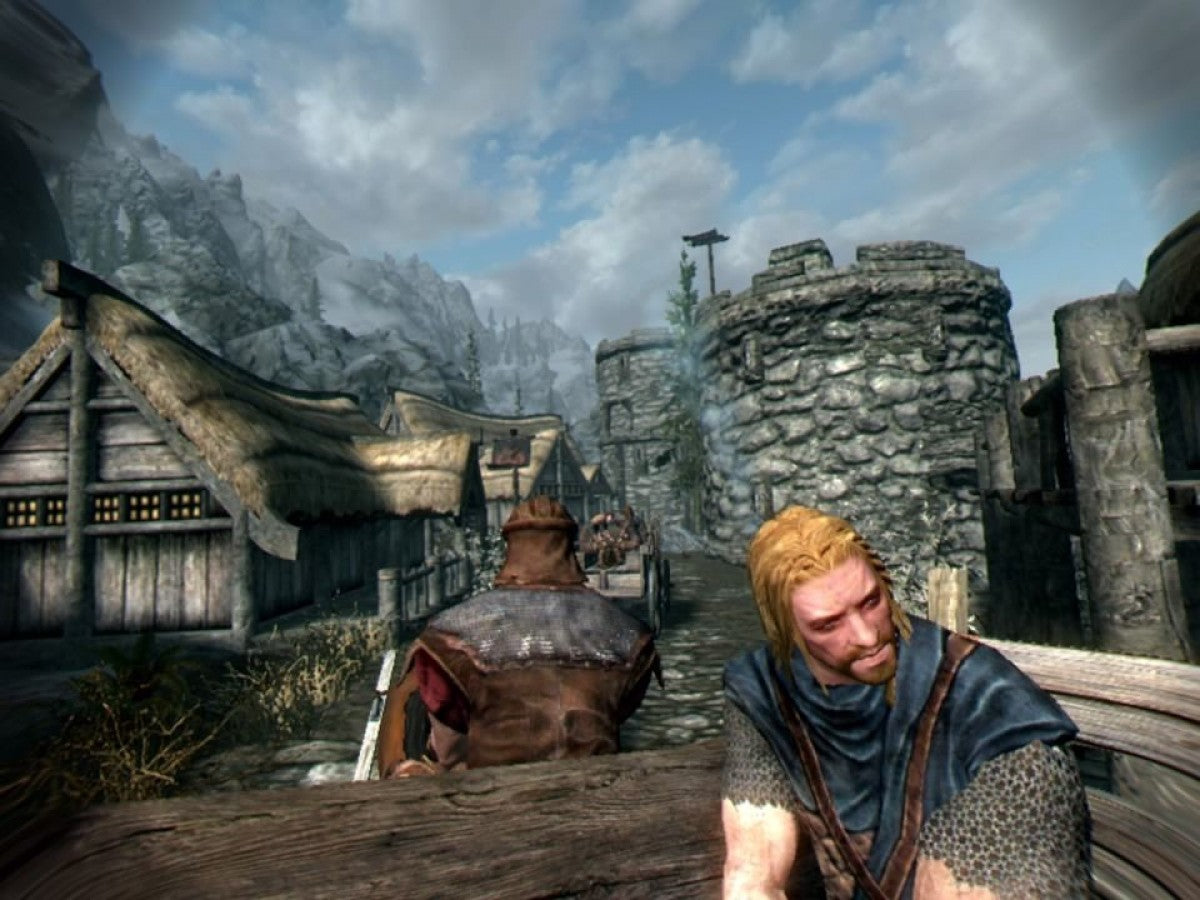 Elder Scrolls V Skyrim VR gameplay for PlayStation 4 video game.