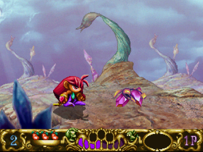 Astal Sega Saturn side scrolling platformer action game colorful hand drawn graphics fantasy adventure Sega AM1 character Astal platforming combat retro Saturn game Sega Saturn software video game title gameplay 