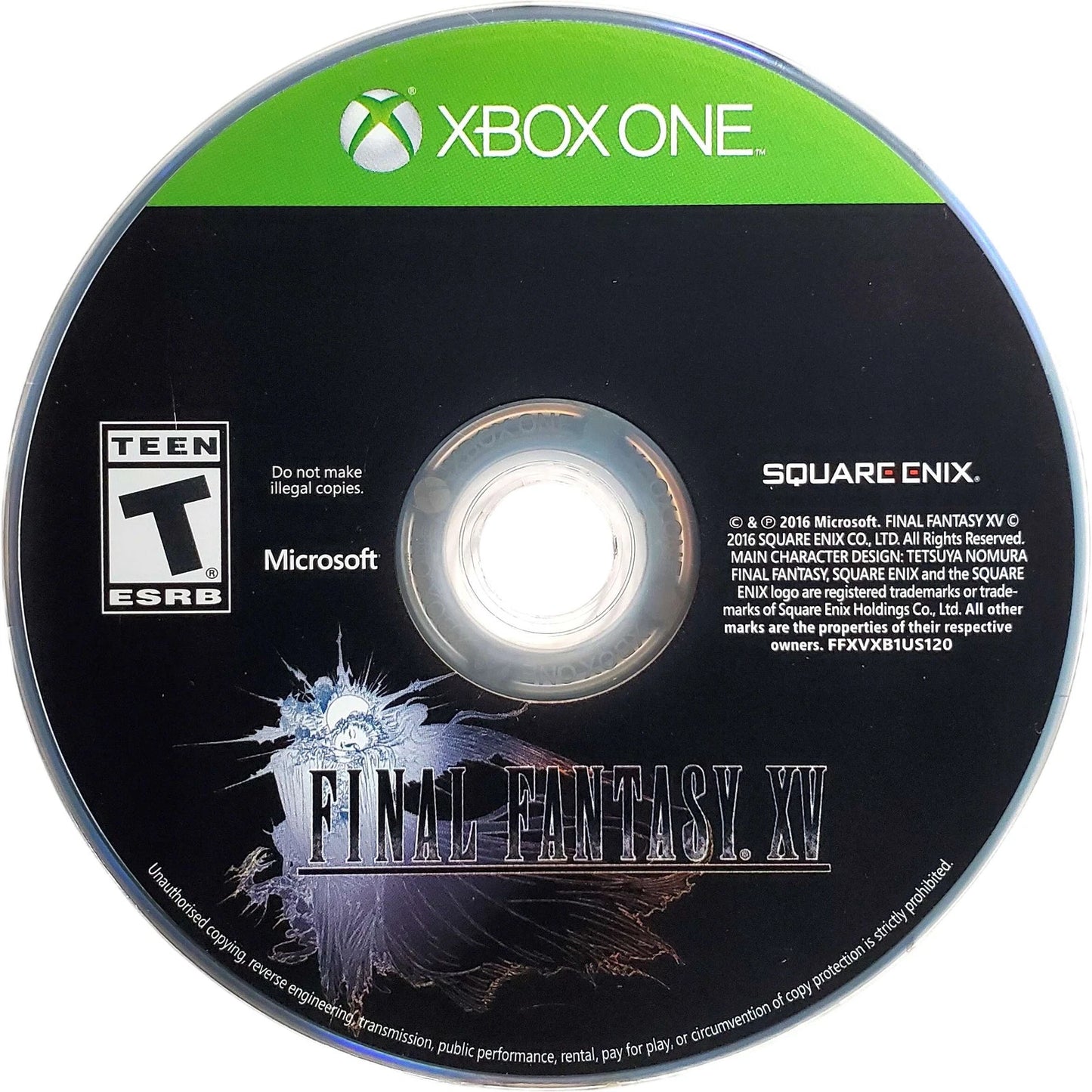 Final Fantasy XV disc for Xbox One (XONE) action role-playing video game