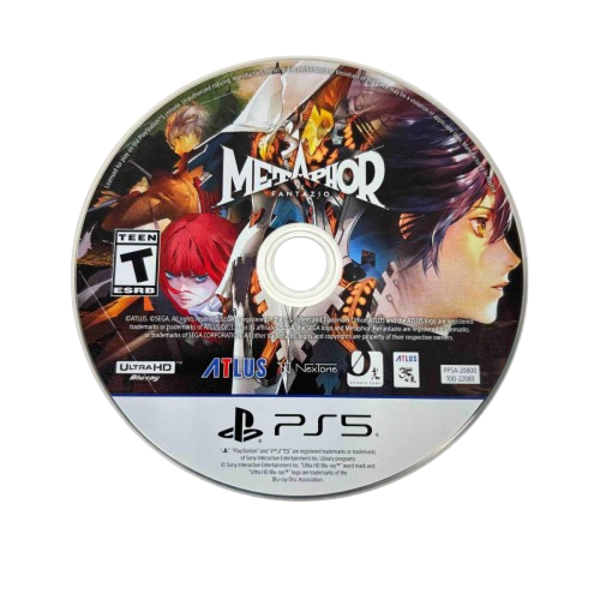 Metaphor ReFantazio game featuring stylish fantasy RPG storytelling, turn-based combat, and a bold new adventure from the creators of Persona disk