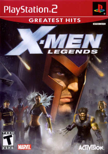 X-Men Legends Greatest Hits PlayStation 2 PS2 retro video game action RPG cover art (2004)