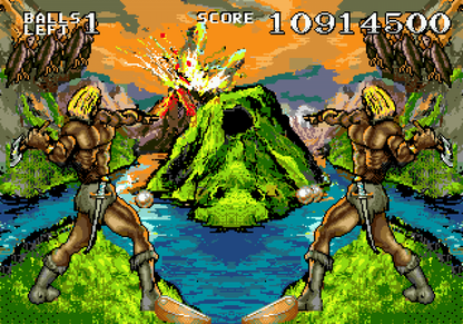 Dragons Revenge retro Sega Genesis video game featuring fantasy pinball gameplay, arcade style action, monster themed tables and classic Genesis entertainment - gameplay