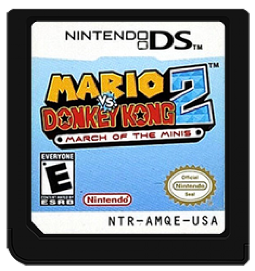 Mario vs. Donkey Kong 2: March of the Minis cartridge for Nintendo DS (DS) puzzle platforming video game