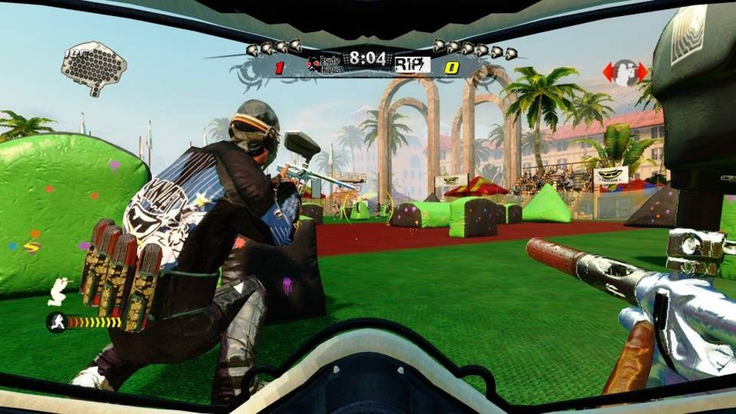 NPPL Championship Paintball 2009 PlayStation 3 PS3 for retro video game enthusiasts featuring first person paintball gameplay competitive tournament matches team based strategy customizable equipment fast paced arena action realistic paintball mechanics and collectible gaming appeal gameplay 