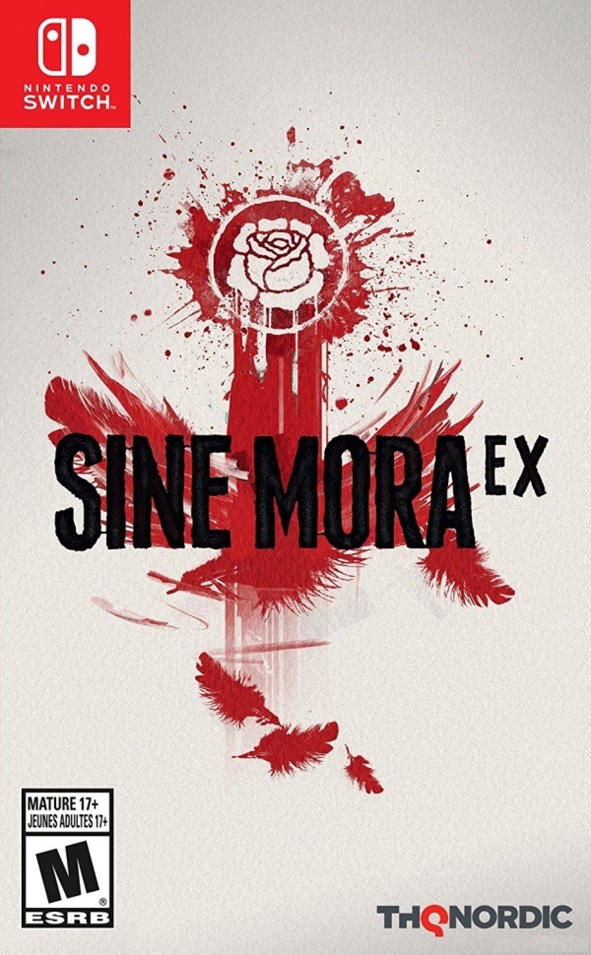 Sine Mora EX Nintendo Switch NS for shoot em up video game fans featuring side scrolling bullet hell gameplay intense aerial combat time manipulation mechanics challenging enemy waves boss battles cinematic storytelling multiple playable characters arcade action and collectible gaming appeal front cover