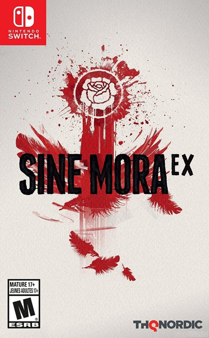 Sine Mora EX Nintendo Switch NS for shoot em up video game fans featuring side scrolling bullet hell gameplay intense aerial combat time manipulation mechanics challenging enemy waves boss battles cinematic storytelling multiple playable characters arcade action and collectible gaming appeal front cover