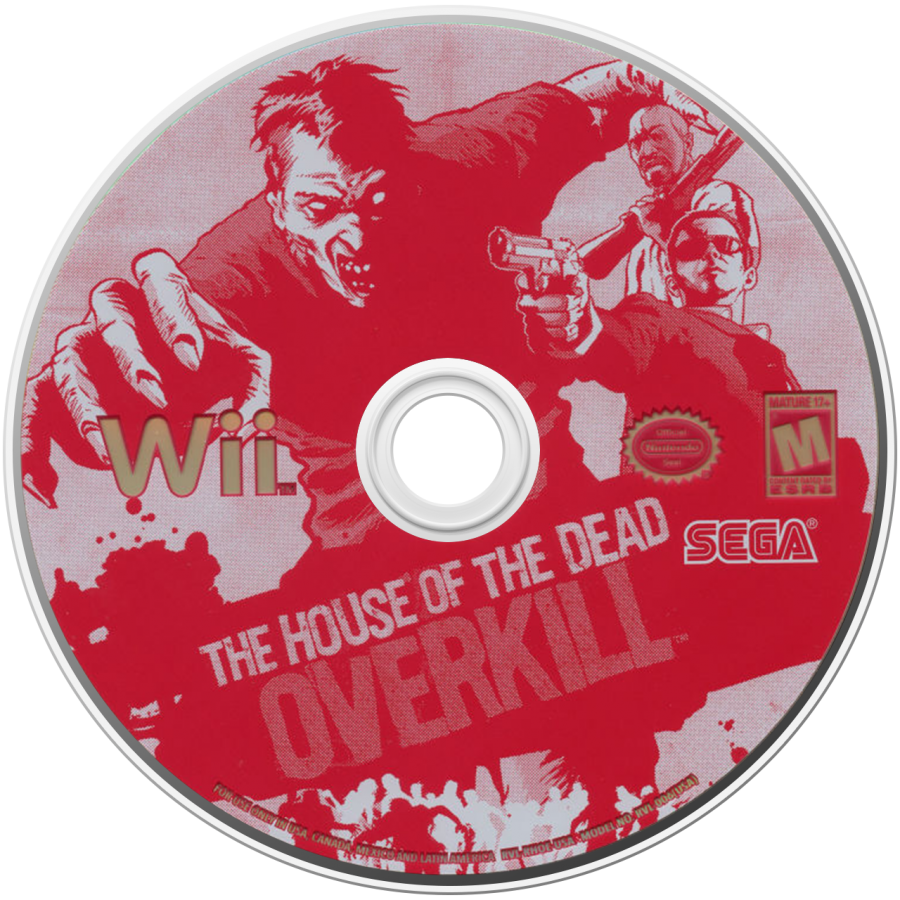 House of the Dead: Overkill disc art for Nintendo Wii (Wii) video game