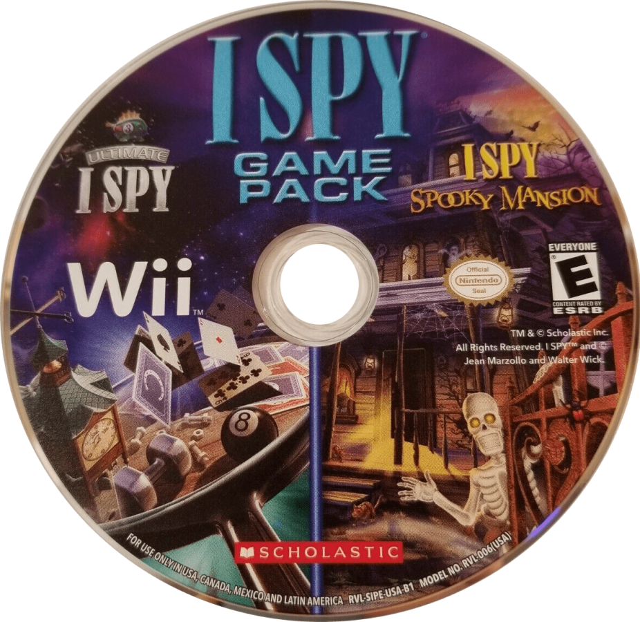 I Spy Game Pack: Ultimate and Spooky Mansion – Nintendo Wii (Wii) hidden object puzzle adventure video game disc