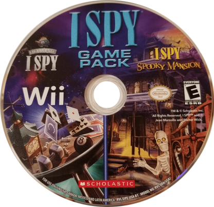 I Spy Game Pack: Ultimate and Spooky Mansion – Nintendo Wii (Wii) hidden object puzzle adventure video game disc