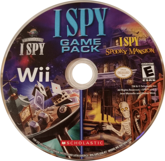 I Spy Game Pack: Ultimate and Spooky Mansion – Nintendo Wii (Wii) hidden object puzzle adventure video game disc