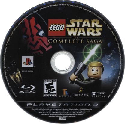 LEGO Star Wars The Complete Saga for PlayStation 3 action adventure family friendly video game featuring iconic Star Wars characters humorous LEGO style levels cooperative gameplay and classic franchise inspired storytelling experience disc