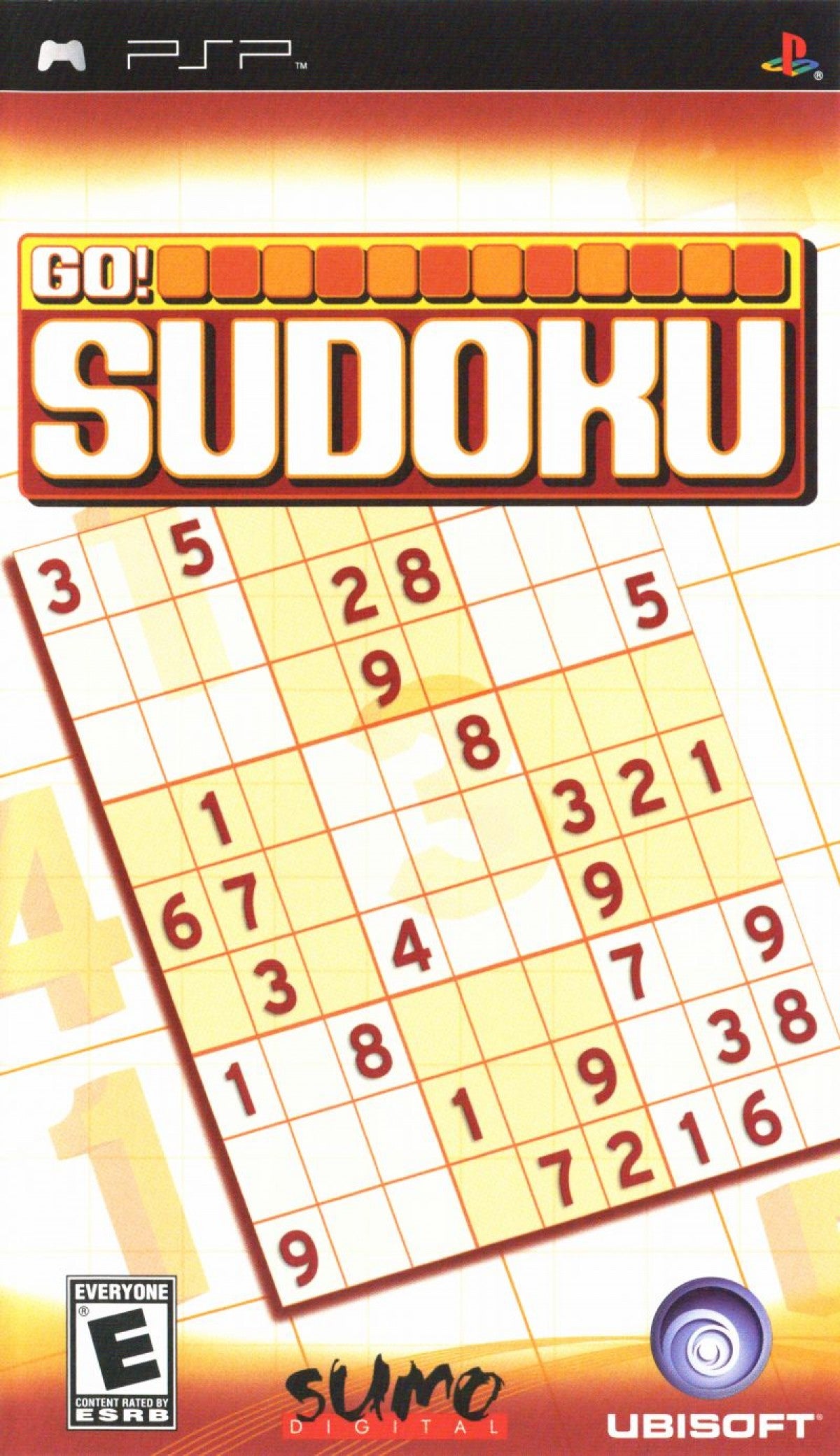 Go! Sudoku PlayStation Portable PSP for retro video game enthusiasts featuring classic puzzle gameplay number placement challenges brain training mechanics multiple difficulty levels portable handheld puzzle solving entertainment and collectible gaming appeal cover art