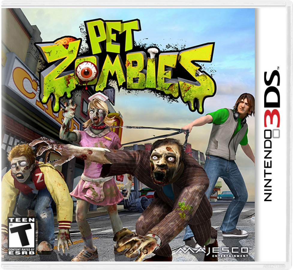 Pet Zombies cover art for Nintendo 3DS 3DS video game