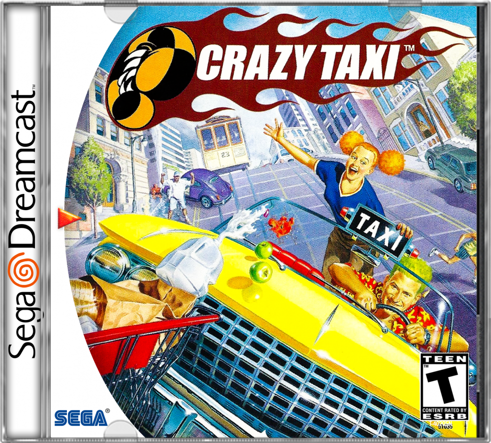 Crazy Taxi cover art for Sega Dreamcast (DC) video game