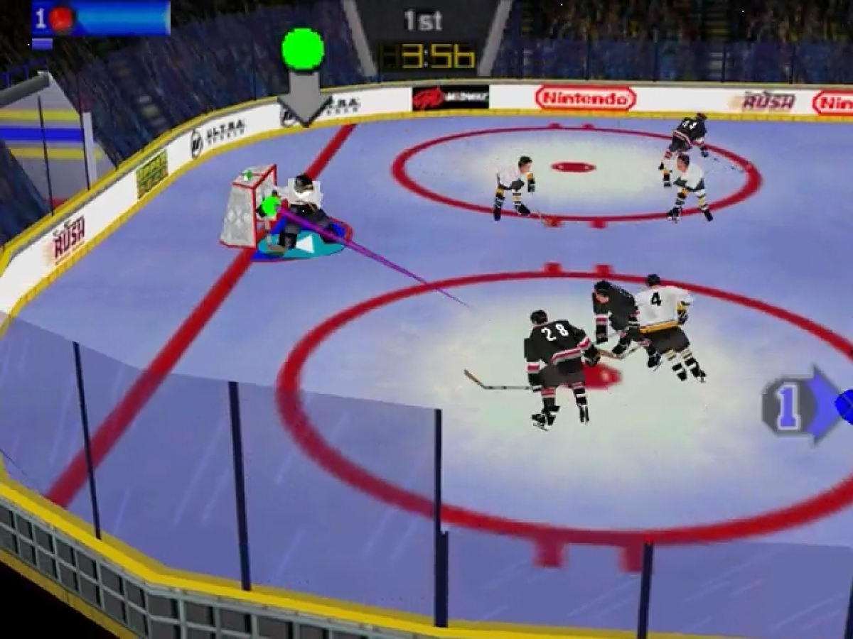 Wayne Gretzkys 3D Hockey 98 gameplay for Nintendo 64 N64 video game