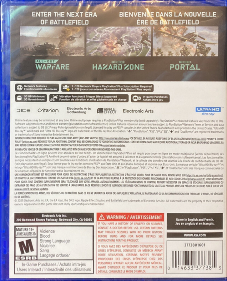 Battlefield 2042 PS4 inspired design featuring futuristic military shooter aesthetic large scale warfare dynamic battlefields advanced weaponry intense multiplayer combat tactical team based action near future military conflict presentation  back cover