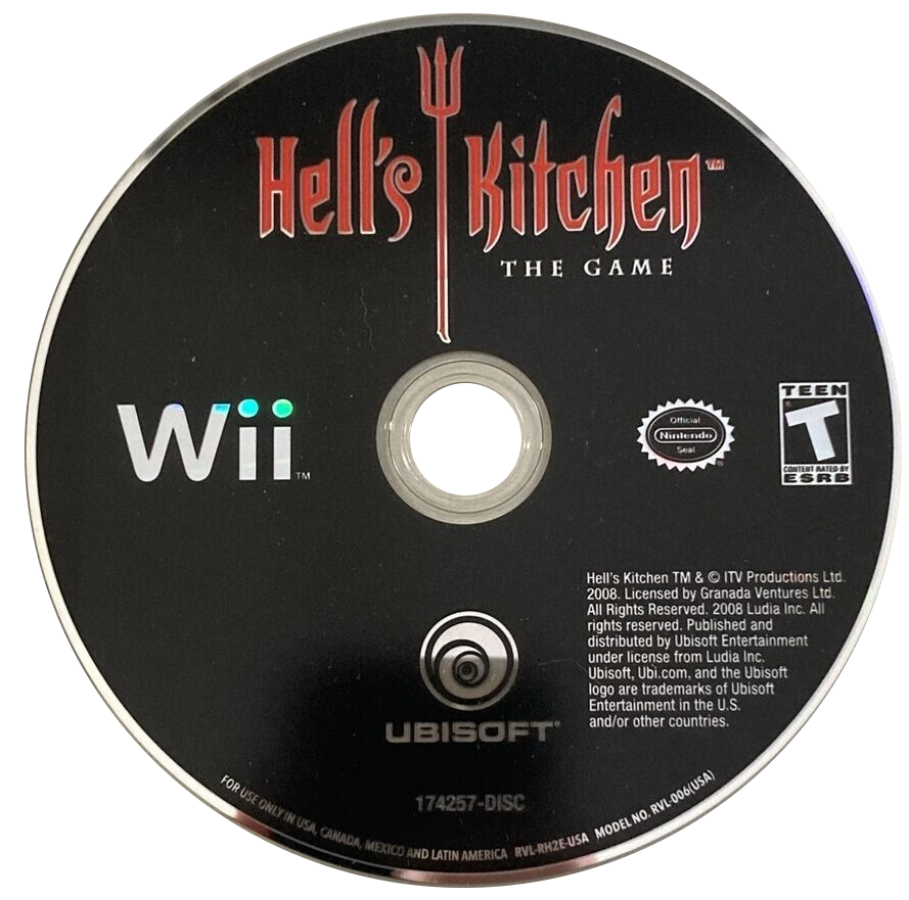 Hell’s Kitchen – Nintendo Wii (Wii) cooking simulation reality TV game disc for video game