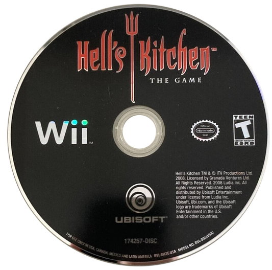 Hell’s Kitchen – Nintendo Wii (Wii) cooking simulation reality TV game disc for video game