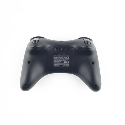 Black Wii U Pro Controller wireless Nintendo gaming accessory retro video game controller back view