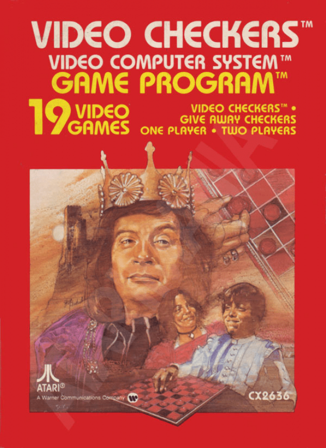 Video Checkers cover art for Atari 2600 (2600) video game