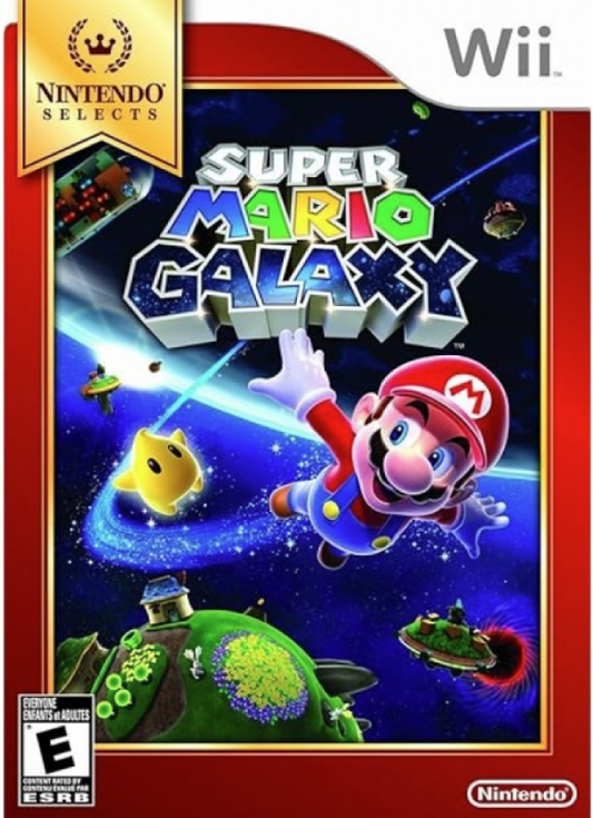 Super Mario Galaxy [Nintendo Selects] – Nintendo Wii (Wii) 3D platformer action-adventure video game cover art