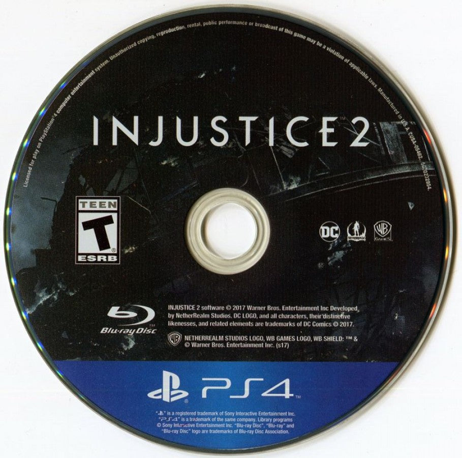 Injustice 2 – PlayStation 4 (PS4) video game disc, superhero fighting game for PS4