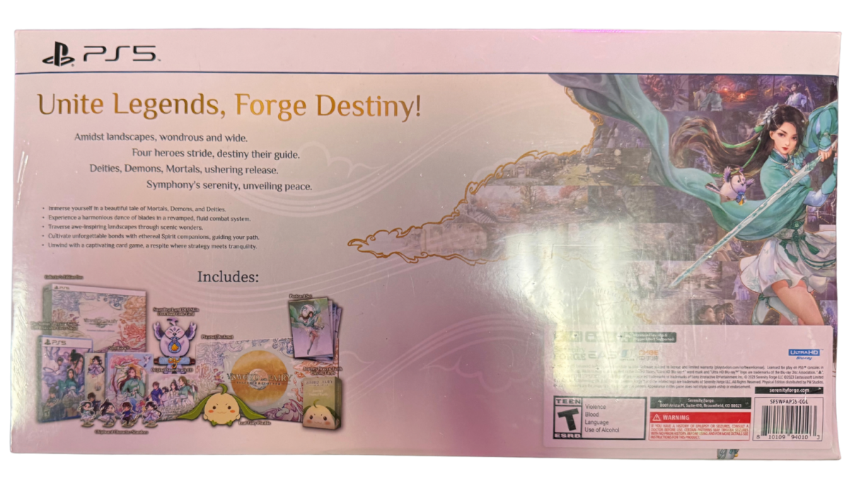 Sword and Fairy Together Forever Premium Collector's Edition video game featuring action role playing gameplay Chinese fantasy adventure martial arts combat character development mystical environments story driven exploration magical abilities and premium collector's edition collectible gaming appeal retro video game collection collectible gaming appeal back