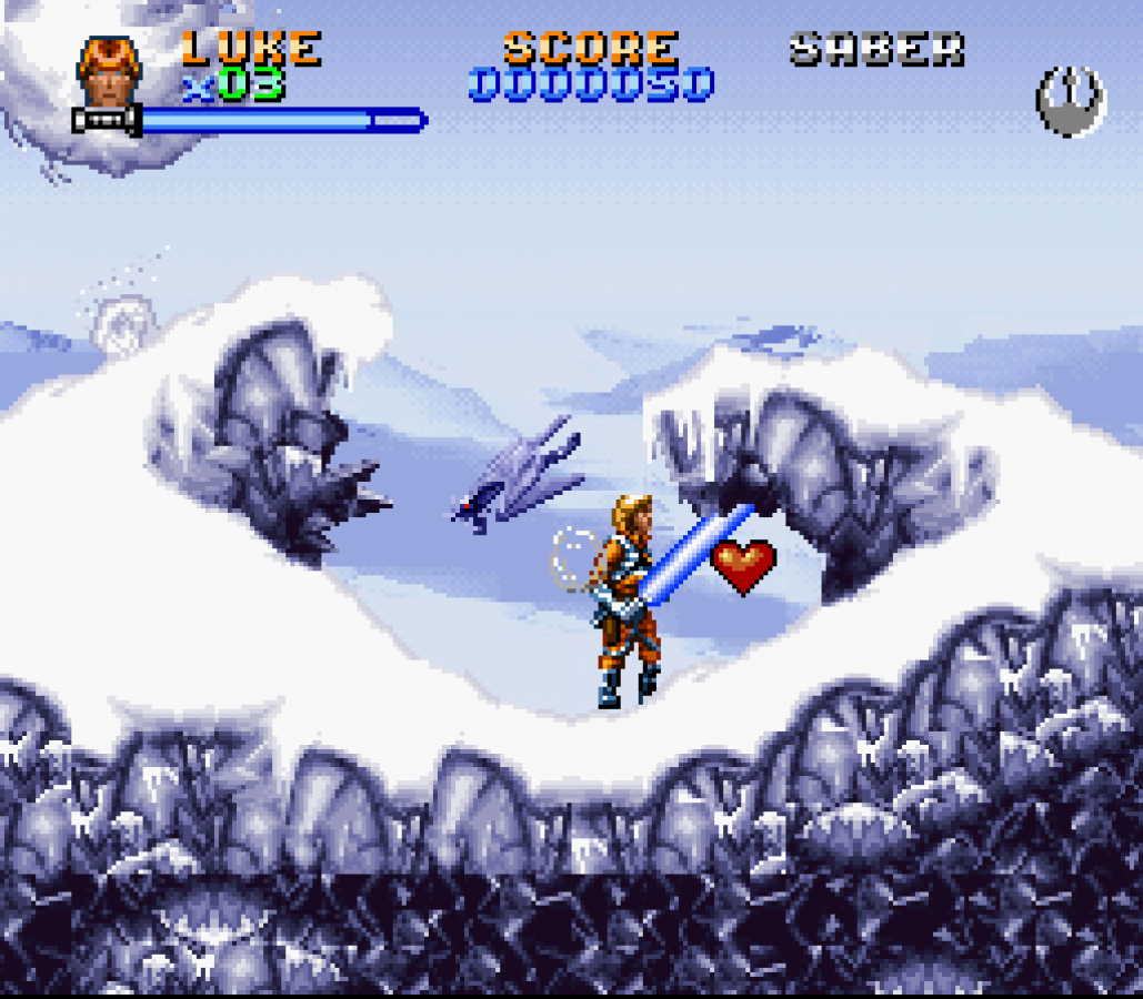 Super Star Wars Empire Strikes Back  gameplay image for Super Nintendo Entertainment System SNES retro video game