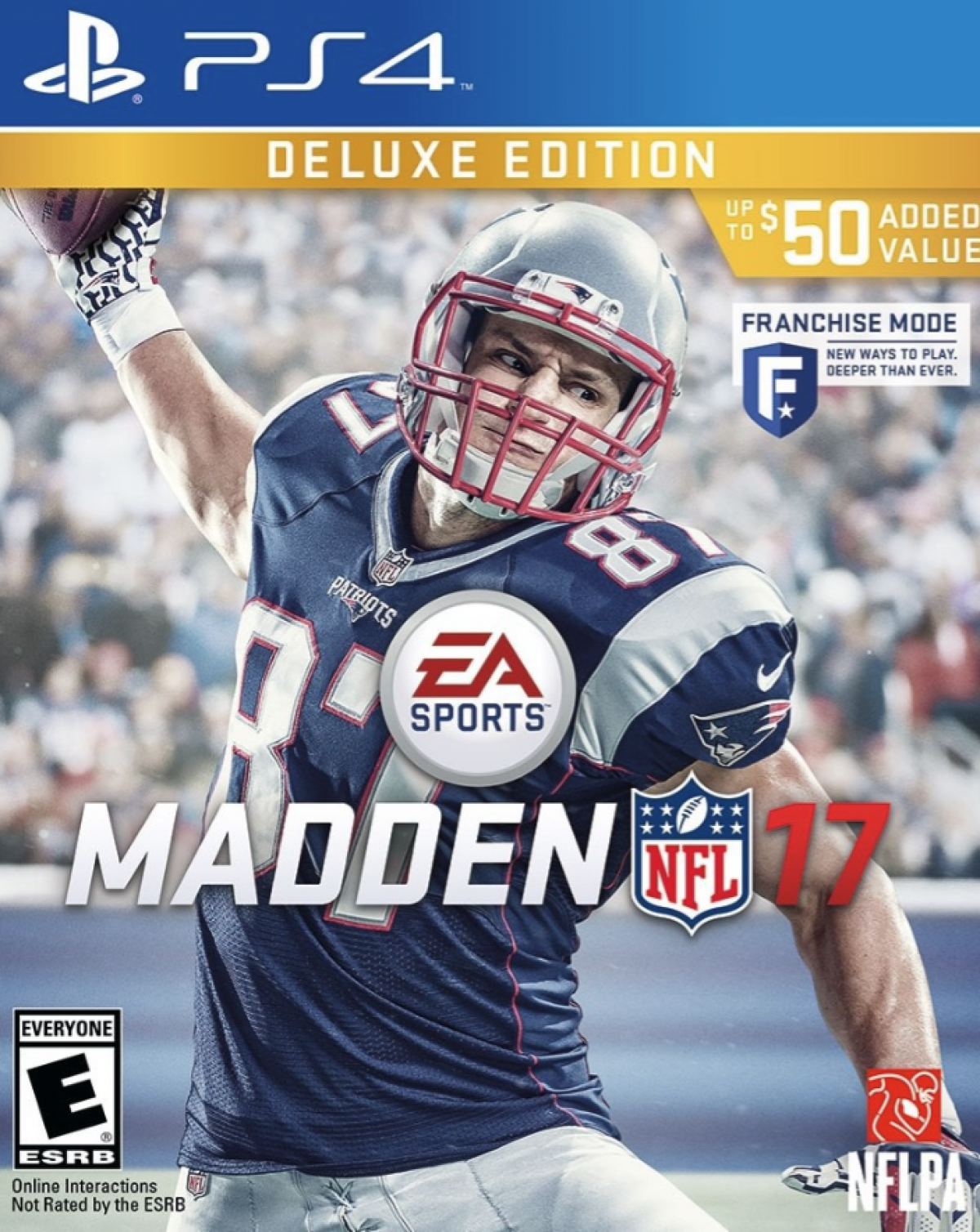 Madden NFL 17 [Deluxe Edition] – PlayStation 4 (PS4) video game cover art, American football sports game.