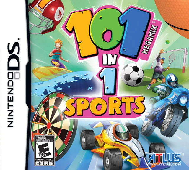 101-in-1 Sports Megamix cover art for Nintendo DS (DS) sports mini-game collection video game