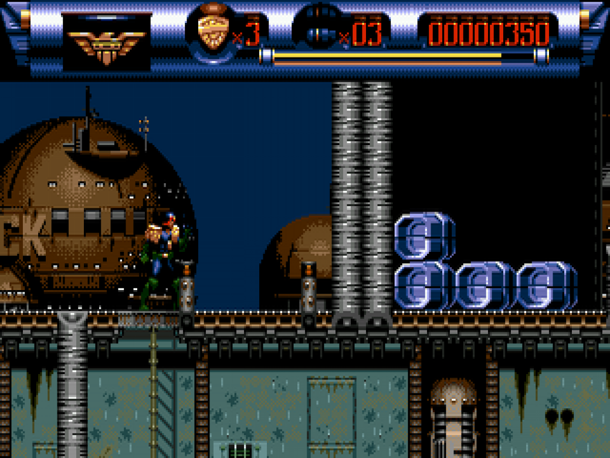 Judge Dredd gameplay for Sega Genesis (GEN) video game