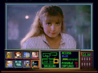 Night Trap Sega CD SCD interactive full motion video adventure game featuring live-action actors suspenseful horror gameplay surveillance cameras trap mechanisms mysterious intruders branching scenes and classic Sega CD gameplay collectible retro gaming appeal gameplay