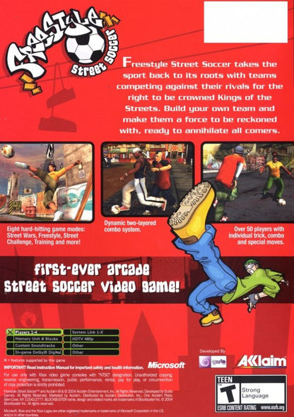 Freestyle Street Soccer back cover art for Xbox (XBOX) video game