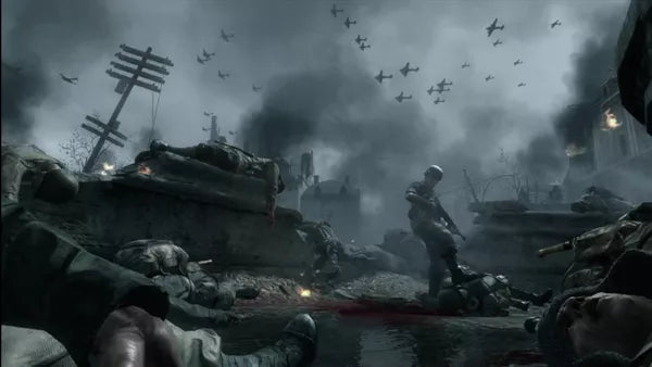 Call of Duty: World at War gameplay for Xbox 360 (X360) first-person shooter video game