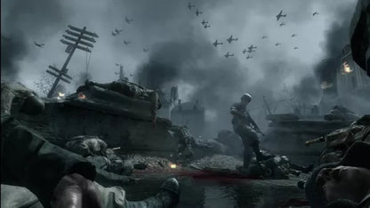 Call of Duty: World at War gameplay for Xbox 360 (X360) first-person shooter video game