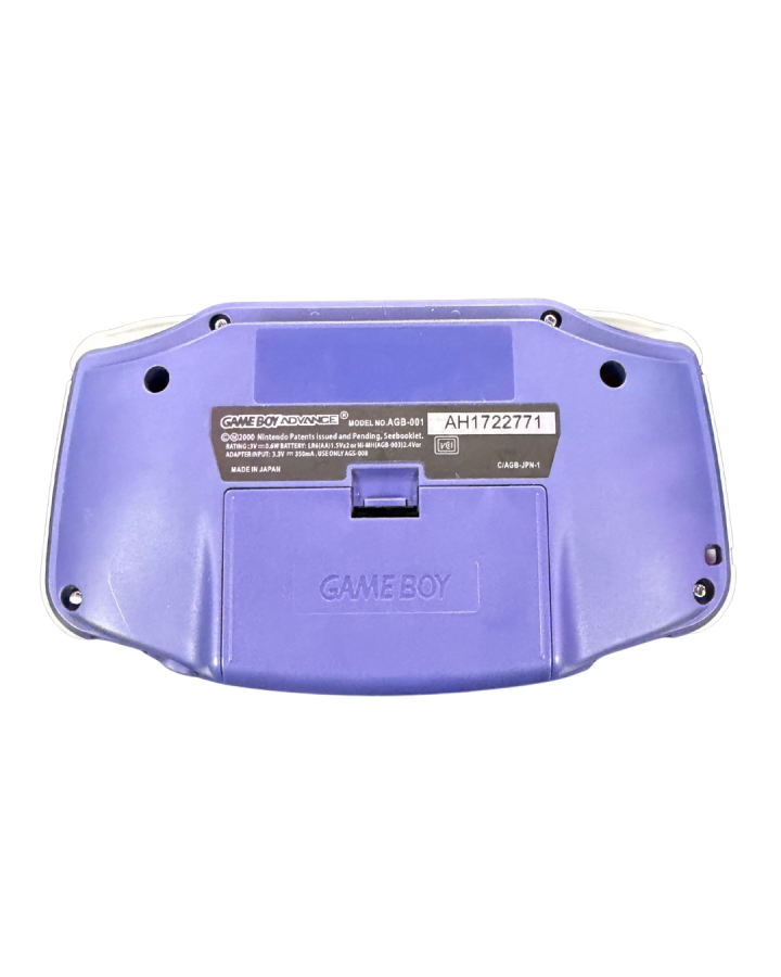 Gameboy Advance System with Purple Reshell and IPS Backlit Screen Mod