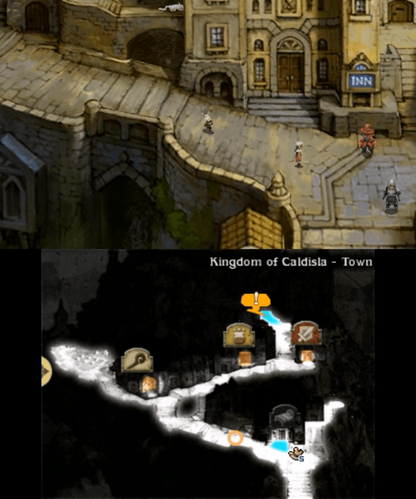 Bravely Default gameplay for Nintendo 3DS (3DS) role-playing video game