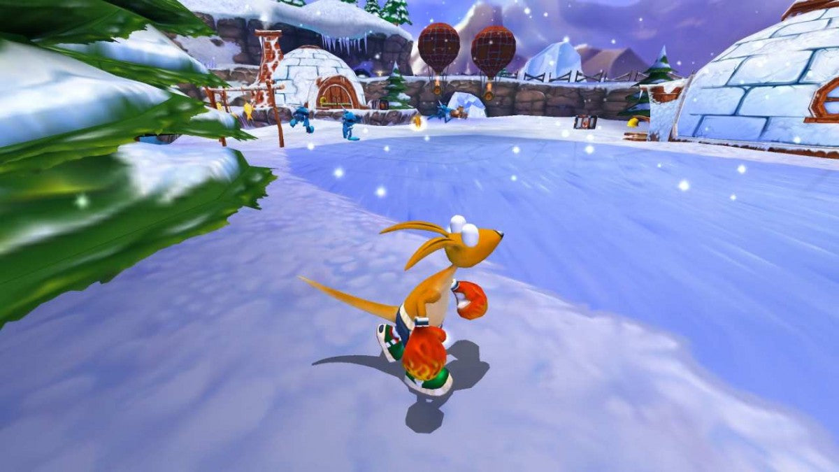 Kao the Kangaroo Round 2 for GameCube featuring colorful 3D platforming action and cartoon style adventure gameplay