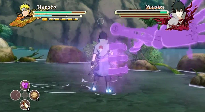 Naruto Shippuden: Ultimate Ninja Storm Full Burst PlayStation 3 PS3 video game, action fighting, anime-based combat, story-driven ninja battles, console title gameplay