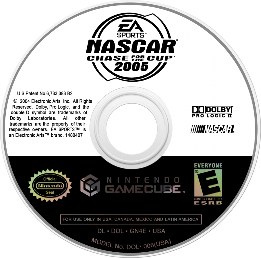 NASCAR 2005: Chase for the Cup disc for GameCube (GC) sports racing video game