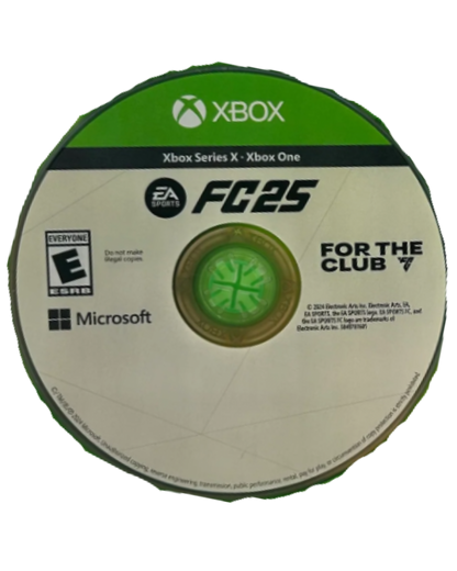 EA Sports FC 25 Xbox Series X video game, soccer sports simulation, realistic gameplay, multiplayer modes, next-generation console title disc