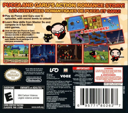 Pucca Power Up back of case for Nintendo DS (DS) cartoon action platforming video game