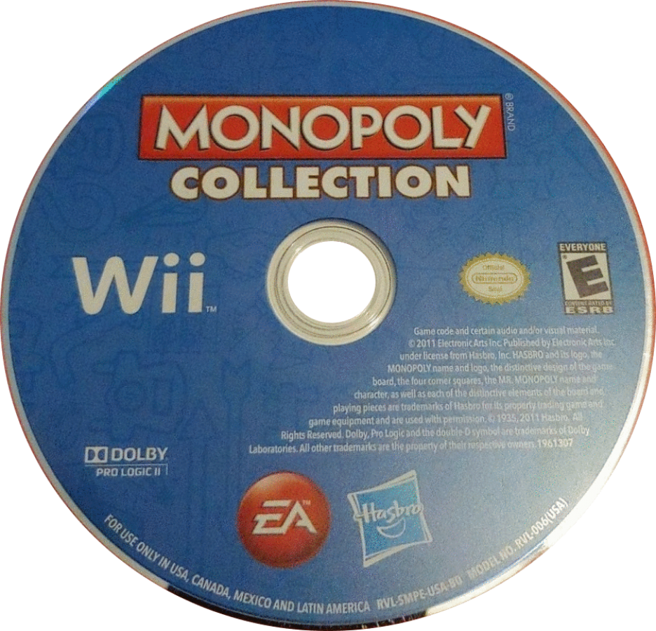 Monopoly Collection – Nintendo Wii (Wii) board game party multiplayer video game disc