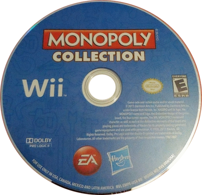 Monopoly Collection – Nintendo Wii (Wii) board game party multiplayer video game disc