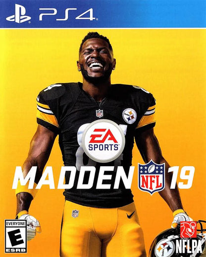 Madden NFL 19 – PlayStation 4 (PS4) video game cover art, American football sports game