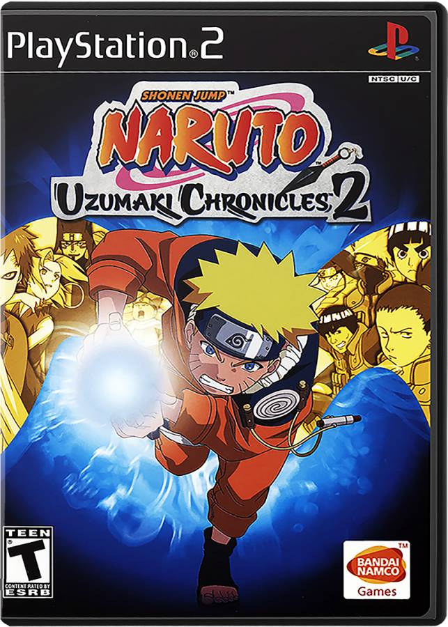 Naruto: Uzumaki Chronicles 2 – PlayStation 2 (PS2) action role-playing video game cover art