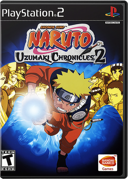 Naruto: Uzumaki Chronicles 2 – PlayStation 2 (PS2) action role-playing video game cover art