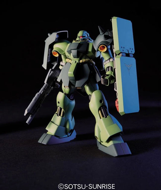 HGUC Geara Doga Model Kit featuring High Grade Universal Century Gunpla construction detailed mechanical design articulated poseable model snap together assembly color separated parts customizable display piece and collectible anime model building appeal front