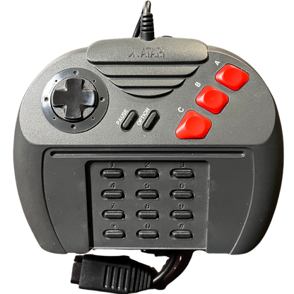 Atari Jaguar console system retro gaming hardware 64 bit system cartridge based gaming classic Atari console vintage gaming system home console Jaguar gaming system hardware controller
