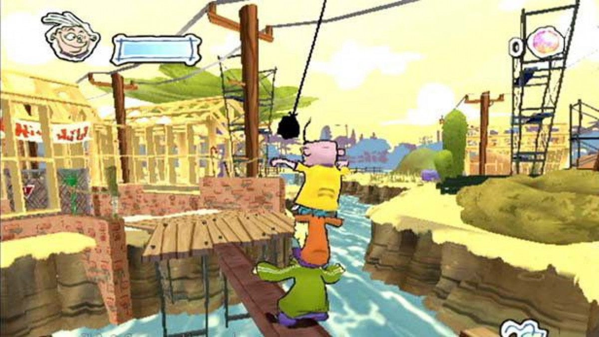 Ed, Edd n Eddy: The Mis-Edventures gameplay for PlayStation 2 (PS2) cartoon-based platformer adventure video game